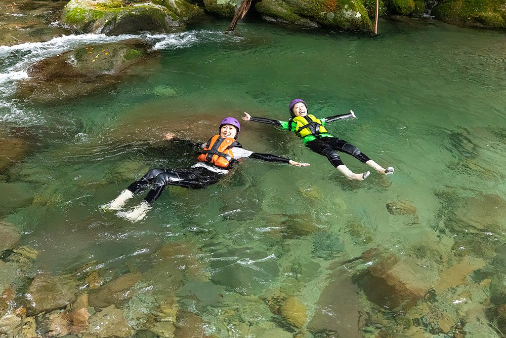 大山シャワークライミング