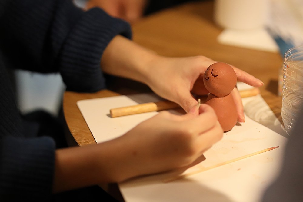 大山ご縁地蔵作りワークショップ