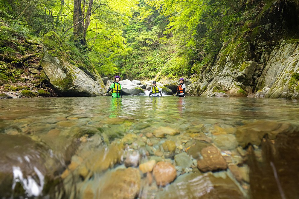 大山シャワークライミング